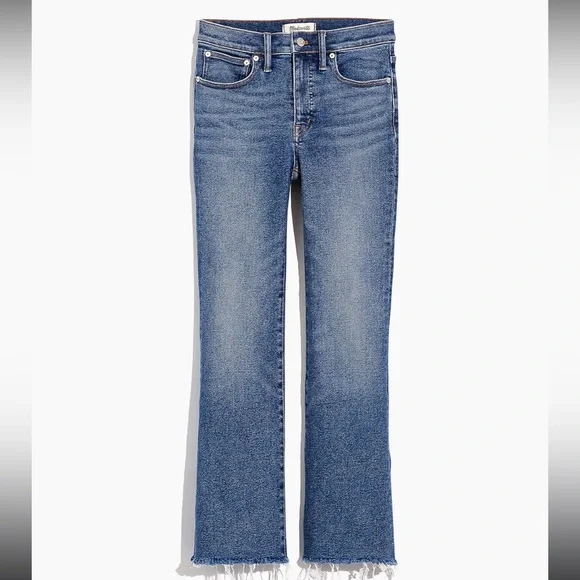 Madewell Cali Demi Boot Jeans in Fleetwood Wash Womens Size 24 - Picture 1 of 4